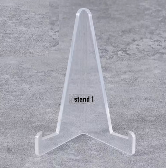 Stabiele transparante voet